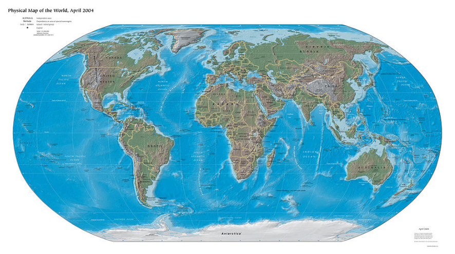 Bản đồ thế giới năm 2004
