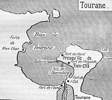 Bản đồ Tourane (Đà Nẵng) thời Pháp thuộc.