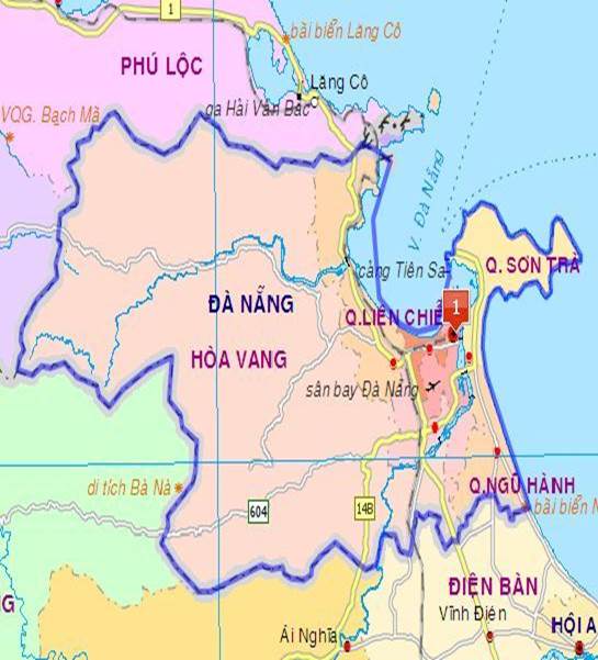 bản đồ các quận đà nẵng