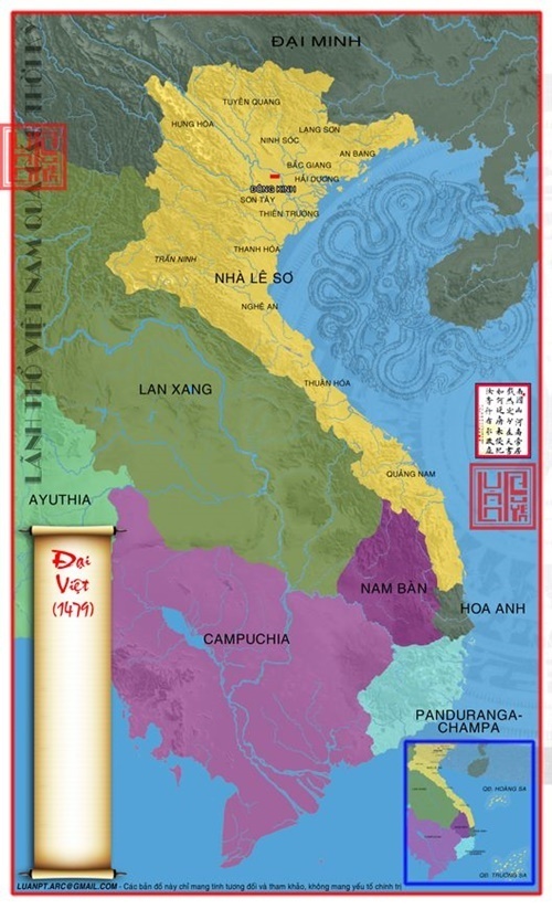 Lãnh thổ Việt Nam vào năm 1479