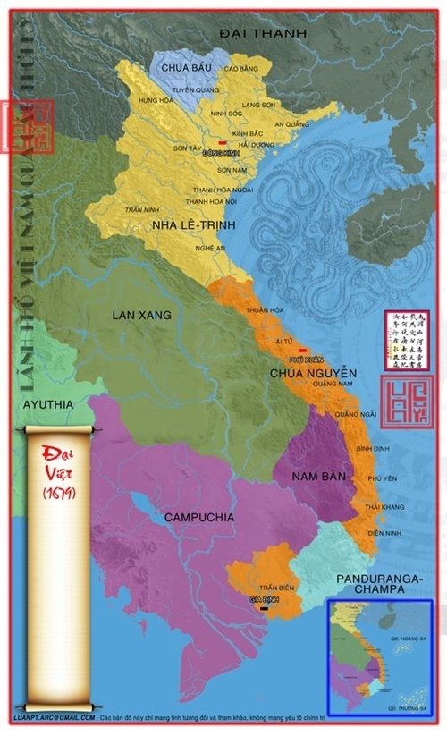 Lãnh thổ Đại Việt Năm 1679
