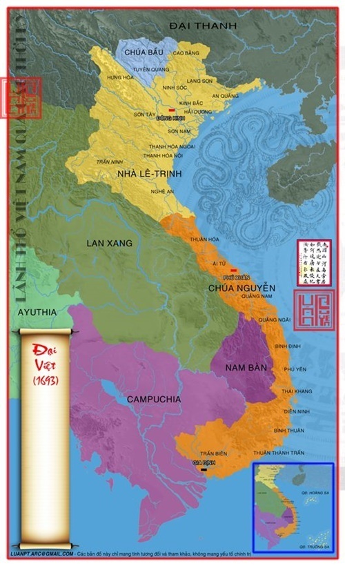 Năm 1693, chúa Nguyễn Phúc Chu chính thức sáp nhập phần còn lại của vương quốc Chiêm Thành