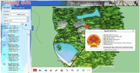 webgis cung cấp thông tin nghĩa trang