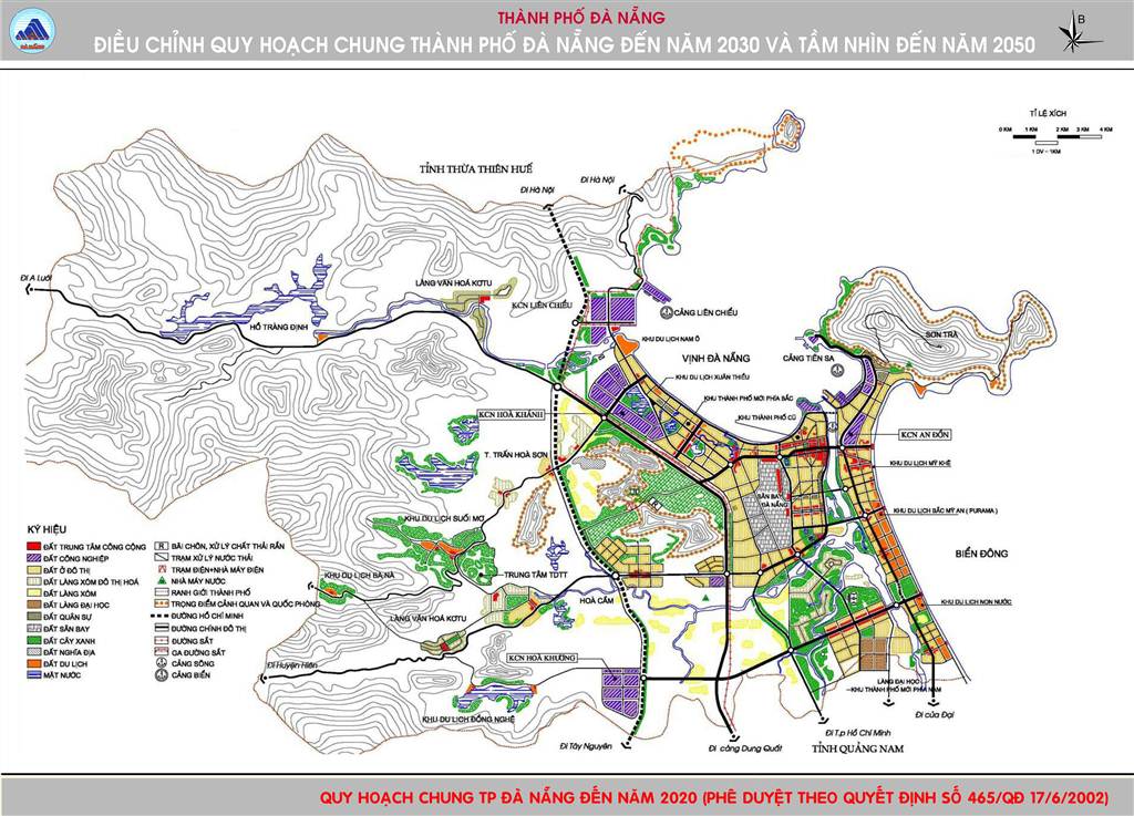 Bản đồ định hướng phê duyệt 2020 Đà Nẵng