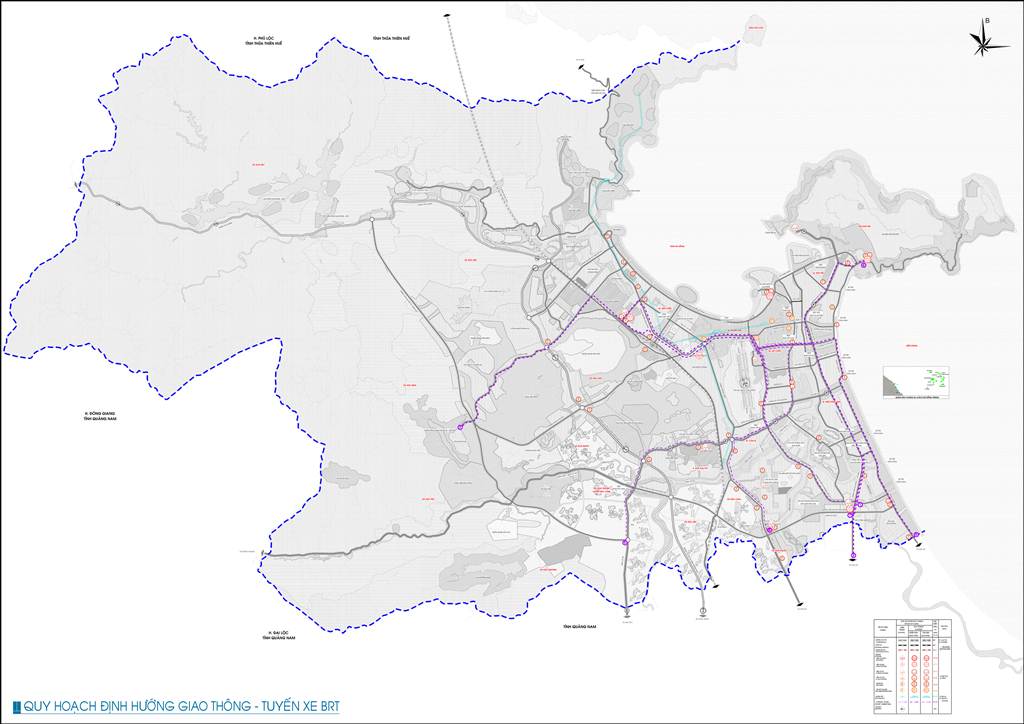 Bản đồ định hướng giao thông BRT tpĐà Nẵng