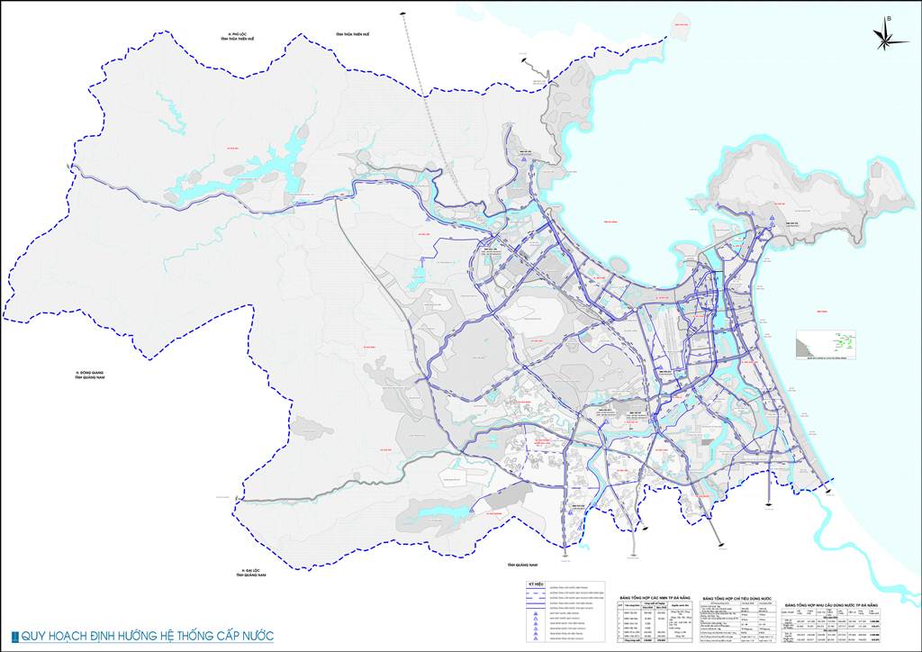 Bản đồ định hướng cấp nước Đà Nẵng