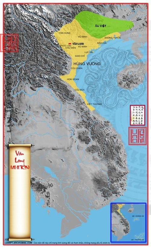 Nước Văn Lang thuộc bộ tộc Lạc Việt đã hình thành trên vùng bình nguyên bao gồm đồng bằng sông Hồng, đồng bằng sông Mã và đồng bằng Sông Lam.