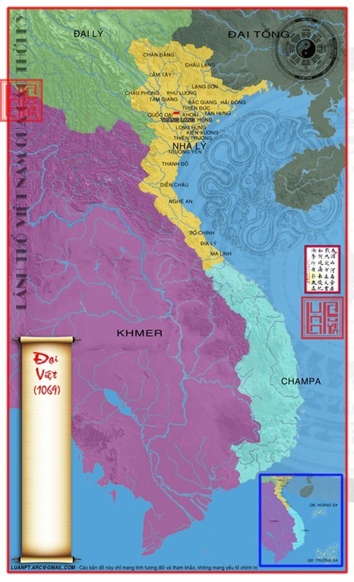 Lãnh thổ nước Đại Việt 1069