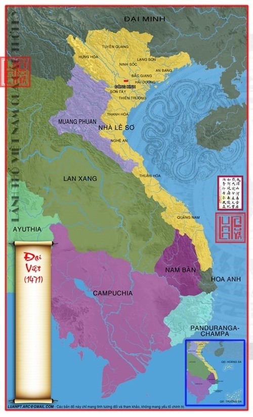 Năm 1471 vua Lê Thánh Tông sát nhập thêm vùng đất phía bắc của Chiêm Thành