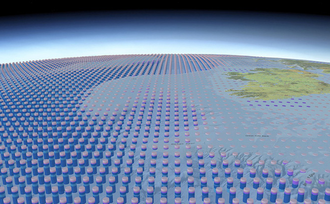 Tấm bản đồ 3D về toàn bộ đại dương đầu tiên trên Trái Đất.