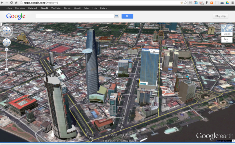 Google Maps 3D: Xem Bản Đồ 3 Chiều Từ Trên Không - Ứng Dụng Mới
